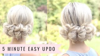 5 Minute Updo (No Heat!) By Sweethearts Hair