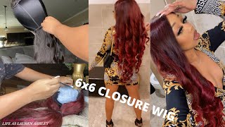 How To Make A Glueless 6X6 Closure Wig