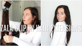 Zala Clip-In Hair Extensions 20" Rich Mocha Brown | Honest Review | How To