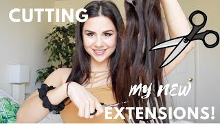 How I Cut And Layer My Luxy Hair Extensions | Ashley Gaita