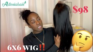 Asteria Hair Unboxing | 6X6 Closure Wig | No More Snatched Edges !
