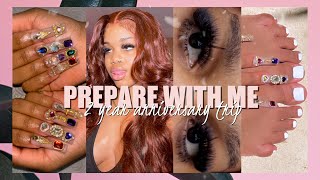 Prepare With Me For My 2 Year Anniversary Trip To Tulum | Hair, Nails, Lashes, Wax, Gift Shopping