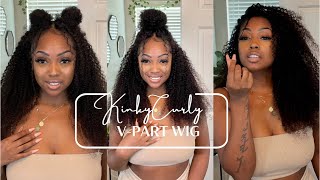 Super Realistic 1-Min Install V-Part Wig! No Leave Out + 3 Different Styles| Beautyforever Hair