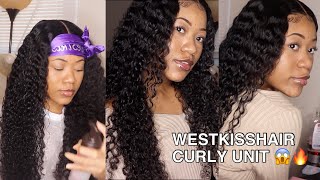 6X6 Curly Closure Wig Install // Westkiss Hair