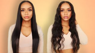 Crimped Wavy Hair With Clip-In Extensions