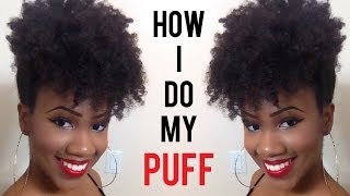 How To Do A Forward High Puff On Natural Hair