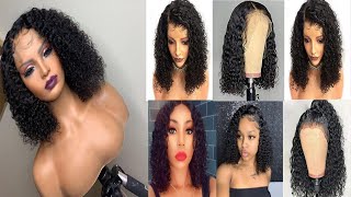 How To Make A 6X6 Curly Lace Closure Wig - Elastic Band  Method