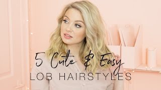 5 Cute And Easy Lob Hairstyles | Milk + Blush Hair Extensions