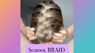 Braid For School #Shorts #Hairstyle #Hairtutorial #Braids #Braidshairstyle #Hairstyleforschool