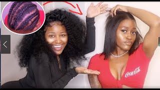 Giving My Sister A New Look! Fresh Relaxer Bob Wig Ft Hairvivi