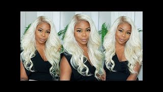 $60 Off Crazy Blonde Wigs Sale!How To  Blonde Wig Install On Melanin Girls?