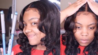 How To: Flatiron Curls No Curling Iron Needed | Hairvivi Relaxer Like Hd Lace Wig