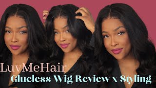 Easy Beginner Glueless Wig Install  |  Ft Luvmehair 5X5 Lace Glueless Loose Wave Lace Wig