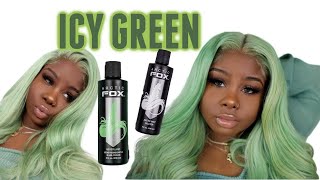 Icy Green Hair Color Easy !! | #Juliahair