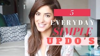 5 Everyday Simple Updo'S