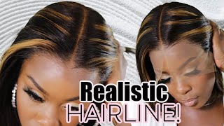 Secrets To A Realistic Hairline Wig| Pre-Colored Highlighted Wig| Hairvivi