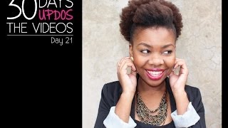 Natural Hair Challenge - 30 Days, 30 Updos: Day 21 | African Natural Hair Blogger