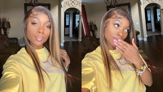 Highlight Frontal Wig Install From Amazon (Rushed Install)