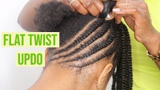 Flat Twist Updo | Protective Style