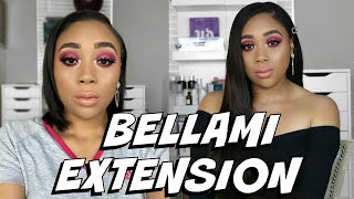 Bellami Boogati Hair Extensions On Short Natural Hair