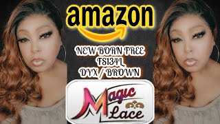 New Born Free Magic Lace - 13X4 Lace Frontal - Fs134L - Wig Review -   Color : Dxyn/Brown L  Amazon