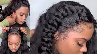 Glue-Free Transparent Lace Wig Install Ft. Dola Hair