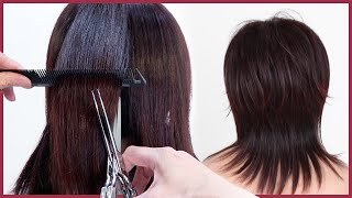 Hair Tutorial For Cutting A Wolf Cut / Wispy & Layered Effect - Vern Hairstyles 76
