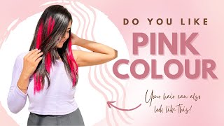 Do You Like Pink Colour? | Clip In-Streaks | High-Quality Human Hair Extensions In India