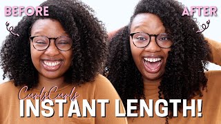 Want Long Curly Hair  Try This! | Twist Out Using Curly Clip In Hair Extensions (First Impressions)