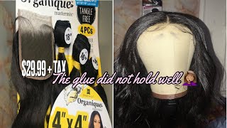 Making A Lace Closure Wig With Glue [Using Shake N Go Organique Master Mix 4X4 Closure]