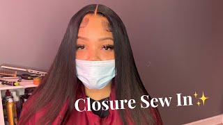 Closure Sew In W/ Frontal Illusion || Detailed Tutorial (Updated 2021)