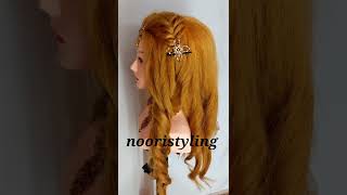 Latest Curly Wedding Guest Hairstyles #Shortvideo #Hairstyle #Youtubeshorts #Shorts  #Nooristyling