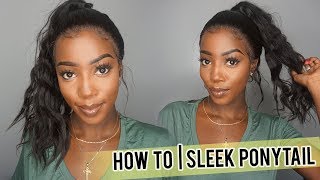 How To Sleek Ponytail | Riri Hair " Silky Straight Lace Front "
