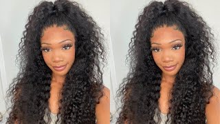 Perfect Summer Hair  : Hd Lace Deep Wave Wig Install+Review Ft. Alipearl Hair