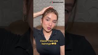 Easy Way To Recreate Classic Claw Clip Hairstyle | Diy Hairstyles | Be Beautiful #Shorts