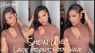 Issa Winner Shein Lace Front Body Wave  Human Hair Wig 28In