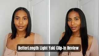 Better Length Clip In Extension Review - Light Yaki On Relaxed Hair