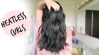 Heatless Curls/Waves Overnight! | How-To