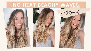 No Heat Beachy Wavy Hair Tutorial!