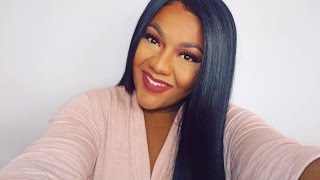 April Lace Wigs - Indian Remy Yaki Straight Lace Front Wig I Jade Taylor
