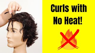 How To Get Curly Hair With No Heat - Thesalonguy