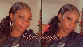 Low Sleek Ponytail Using Lacefront Wig & Bundles