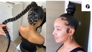 Ponytail Hairstyles For Black Women | Braided Ponytail | Ponytail Braids | Braid Hairstyles