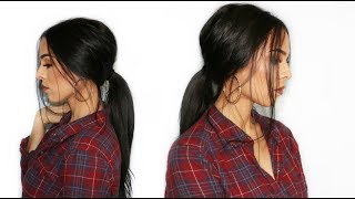 Messy Ponytail With Extensions