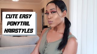 Cute Ponytail Hairstyles For Relaxed Hair| 2020