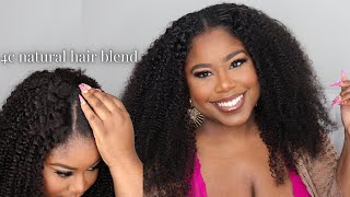 My Own Hair? 3 Min Install Super Realistic Afro Curly V-Part Wig | Beautyforever Hair