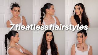 7 Trendy + Easy Go To Heatless Hairstyles For Summer!