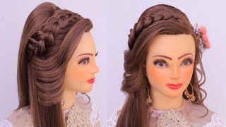 Wedding Hairstyles For Girls L Curly Hairstyles L Latest Braid Hairstyles 2022 L Engagement Look