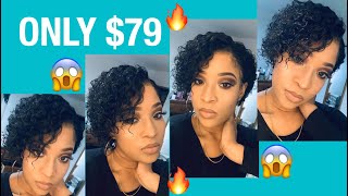 Short Curly Lace Front Wig | $79 Curly Pixie Cut | Ft Rpg Hair