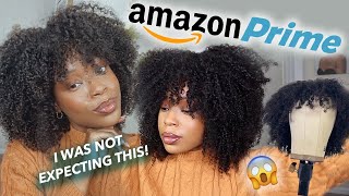 So I Bought A Wig From Amazon & I'M *Shook*  | Kinky Curly Afro Wig With Bangs